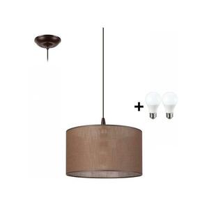 LED Csillár zsinóron NOEL 1xE27/60W/230V barna LM kép