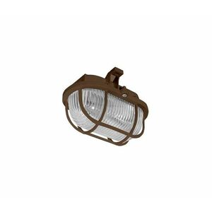 Kültéri mennyezeti lámpa OVAL 1xE27/60W/230V IP44 barna SOP kép