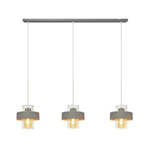 Csillár zsinóron VOLTA 3xE27/15W/230V szürke W kép