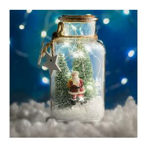 LED Karácsonyi dekoráció 10xLED/2xAA Szent Miklós gl kép