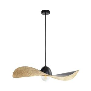 Csillár zsinóron KAPELLO 1xE27/60W/230V átm. 76 cm fekete/arany 32340 kép