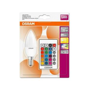 LED RGBW Dimmelhető izzó STAR E14/4, 5W/230V 2700K + távirányító – Osram 4058075430778 kép