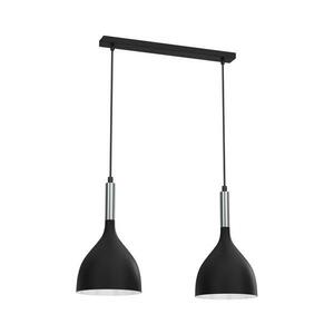 Csillár zsinóron NOAK 2xE27/15W/230V fekete/króm 3955 kép