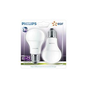 KÉSZLET 2x LED Izzó Philips A60 E27/11W/230V 2700K 8718696656594 kép