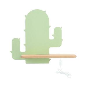 LED gyerekszoba falilámpa polccal CACTUS LED/4W/230V zöld/fa 21 kép