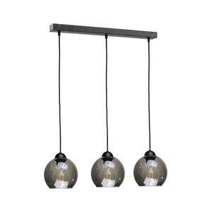 Keter Lighting Csillár zsinóron UNO 3xE27/60W/230V fekete/füstös 1319/22 kép