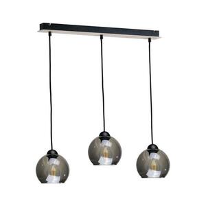 Keter Lighting Csillár zsinóron UNO WOOD 3xE27/60W/230V fekete/barna 1340/22 kép