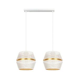 HEXE Csillár zsinóron PARIS 2xE27/60W/230V fehér/arany 0077 kép