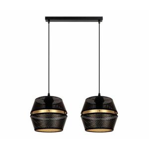 HEXE Csillár zsinóron PARIS 2xE27/60W/230V fekete/arany 0071 kép