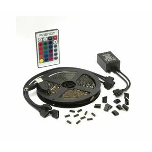 KÉSZLET 4x LED RGB Dimmelhető szalag 2x37cm 2x70cm LED/2, 66/5, 04W/5V IP65 + távirányító GL kép