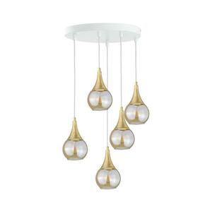 Keter Lighting Csillár zsinóron LACRIMA WHITE 5xE27/60W/230V á. 45 cm 2327 kép