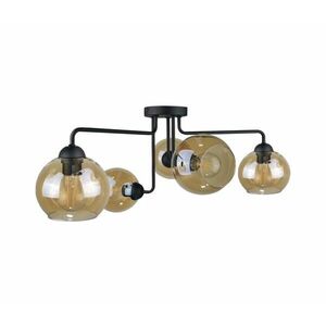 Keter Lighting Felületre szerelhető csillár MONDE BLACK 5xE27/60W/230V 1985 kép