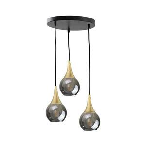 Keter Lighting Csillár zsinóron LACRIMA SMOKY 3xE27/60W/230V á. 30 cm 2133 kép