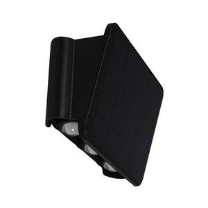 LED Napelemes fali lámpa ALF LED/4W/1300 mAh 3000K IP54 fekete EKO9099 kép