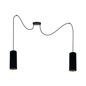 HEXE Csillár zsinóron AVALO 2xE27/60W/230V pók fekete 0113 kép