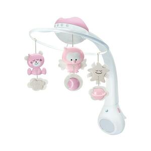 Infantino 3v1 zenélő körforgó kiságyra, 3xAAA, rózsaszín 004914 kép