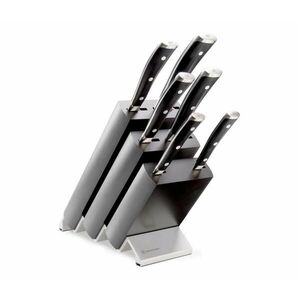Wüsthof CLASSIC IKON 7 részes konyhai késkészlet állvánnyal, jasan/fekete 1090370601 kép