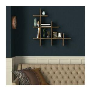 Fali polc JUKE 80x81, 8 cm barna 804TRH1608 kép