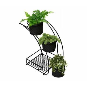 Virágtartó 37x19 cm fekete/fém 968HBR1121 kép