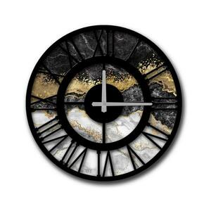 Falióra 50 cm 1xAA fekete/arany/szürke 238HMA6247 kép