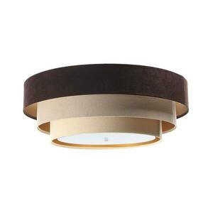 TRINITI mennyezeti lámpa 2xE27/60W/230V barna/beige/arany 050 kép