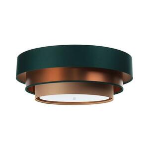 TRINITI mennyezeti lámpa 2xE27/60W/230V zöld/réz/barna 050 kép