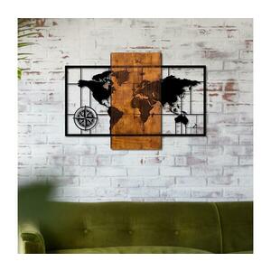 Fali dekoráció 58x85 cm fa/fém térkép 899SKL1330 kép