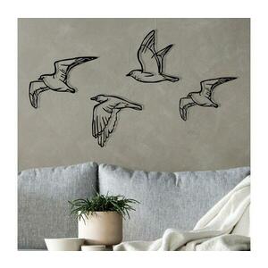 4 db fali madár dekoráció, fém 279ENZ1292 kép