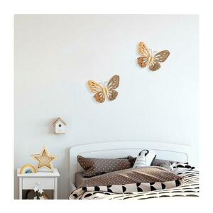 Fali dekoráció 32x29 cm fém pillangó 891TNL1817 kép