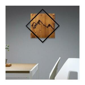 Fali dekoráció 54x54 cm hegy motívum fa/fém 899SKL2129 kép