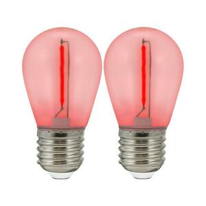 KÉSZLET 2x LED Izzó PARTY E27/0, 3W/36V piros 322180 kép