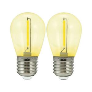 KÉSZLET 2x LED Izzó PARTY E27/0, 3W/36V sárga 322197 kép