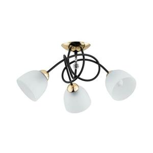 Felületre szerelhető csillár MODENA 3xE27/60W/230V fekete/arany/fehér 62297 kép
