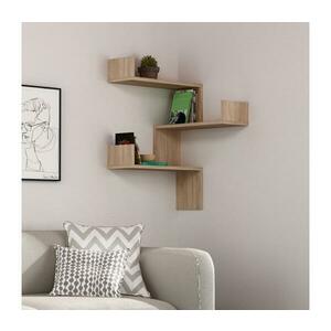 Sarokpolc LUKSA 90x60 cm barna, falra szerelhető 776HMS1715 kép