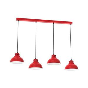 Csillár zsinóron SVEN 4xE27/15W/230V piros 9228 kép