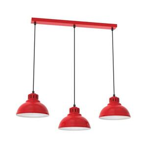 Csillár zsinóron SVEN 3xE27/15W/230V piros 9227 kép