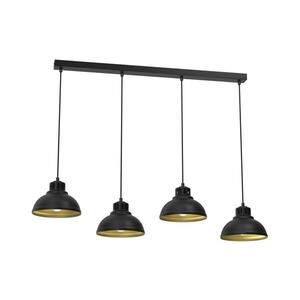 Csillár zsinóron SVEN 4xE27/15W/230V fekete/arany 9117 kép