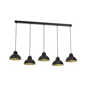 Csillár zsinóron SVEN 5xE27/15W/230V fekete/arany 9118 kép