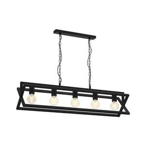 Csillár láncon ARNOLD 5xE27/60W/230V fekete MLP8564 kép
