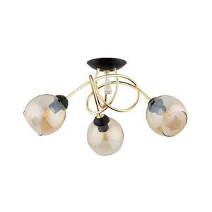 Felületre szerelhető csillár MODENA 3xE27/60W/230V arany/fekete/bézs 62295 kép