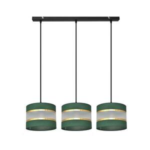 Csillár zsinóron HELEN 3xE27/15W/230V zöld/arany W kép