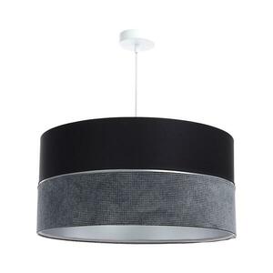 Csillár zsinóron TWIST 1xE27/60W/230V fekete/szürke/ezüst 0Ex0 kép