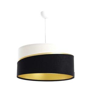 Csillár zsinóron SWING 1xE27/60W/230V fekete/fehér/arany 01A kép