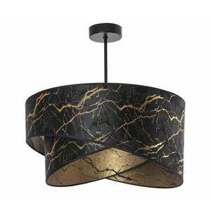 Csillár rúdon 1xE27/60W/230V fekete/arany P kép