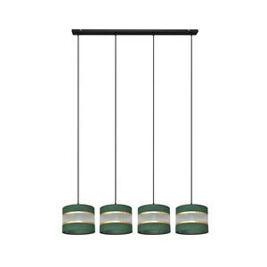 Csillár zsinóron HELEN 4xE27/15W/230V zöld/arany W kép