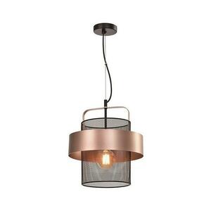 Csillár zsinóron FIBA 1xE27/60W/230V Rózsaarany/fekete 31 kép