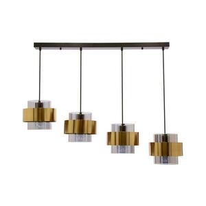 Csillár zsinóron SPIEGA 4xE27/60W/230V arany/fekete 34 kép
