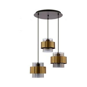 Csillár zsinóron SPIEGA 3xE27/60W/230V arany/fekete 33 kép