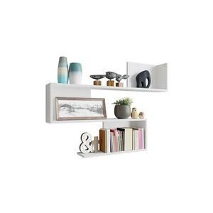 MIRJAN 24 Fali polc MANUNIA 80x110 cm fehér kép