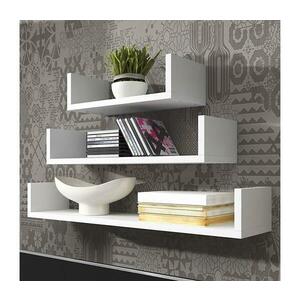 MIRJAN 24 KÉSZLET 3x Fali polc TRIO fehér kép